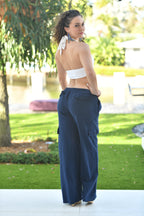 Destiny Cargo Pants in Navy47204