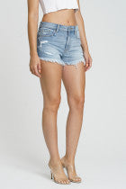 Eve High-Rise Denim Shorts
