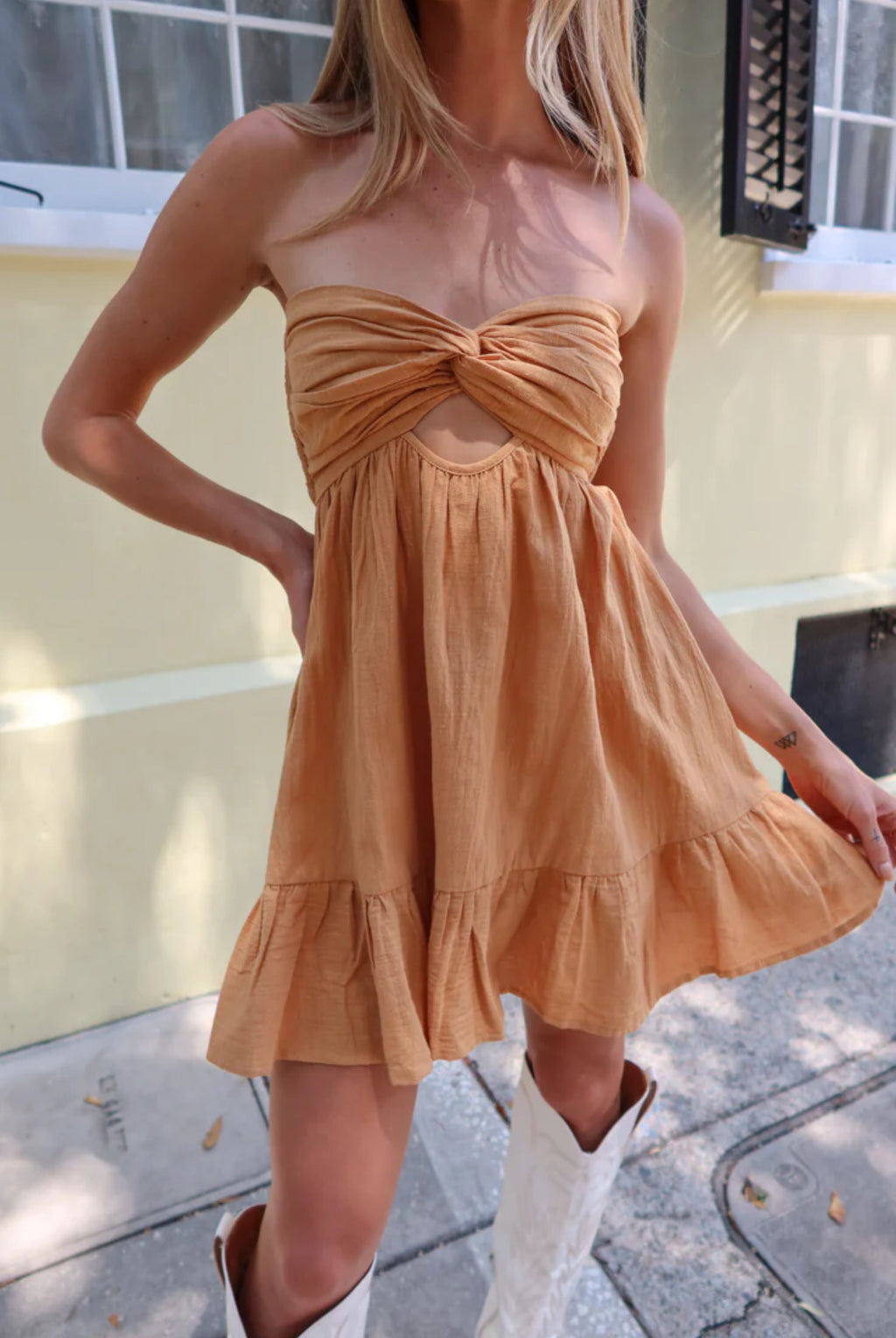 Aimee Dress in Bronze