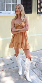 Aimee Dress in Bronze