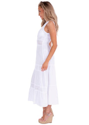 Gabbie Maxi Dress in White