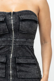 Hallie Cargo Tube Dress