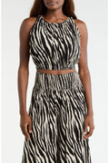 Black Zebra Crop