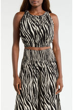 Black Zebra Crop