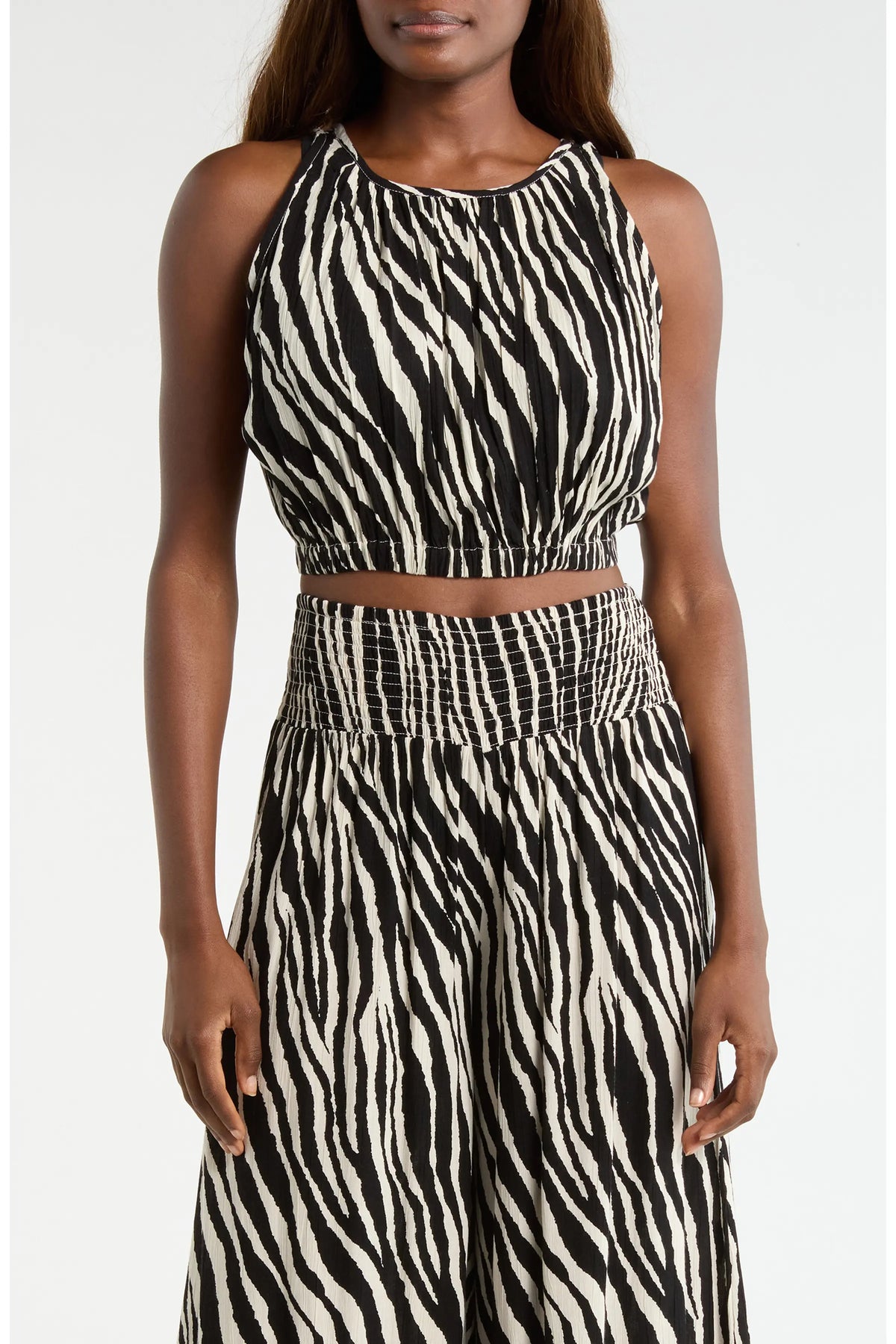 Black Zebra Crop