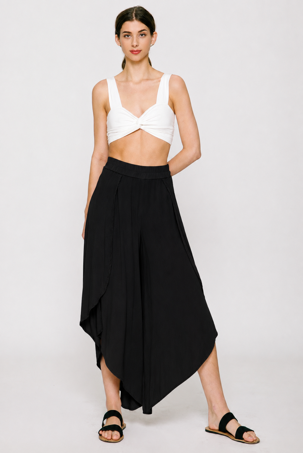 Dylan Flowy Pants in Black