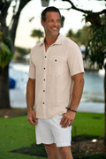 Palms Shirt in Beige 42051