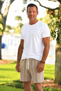 Jake Cotton Shorts Sand 4015