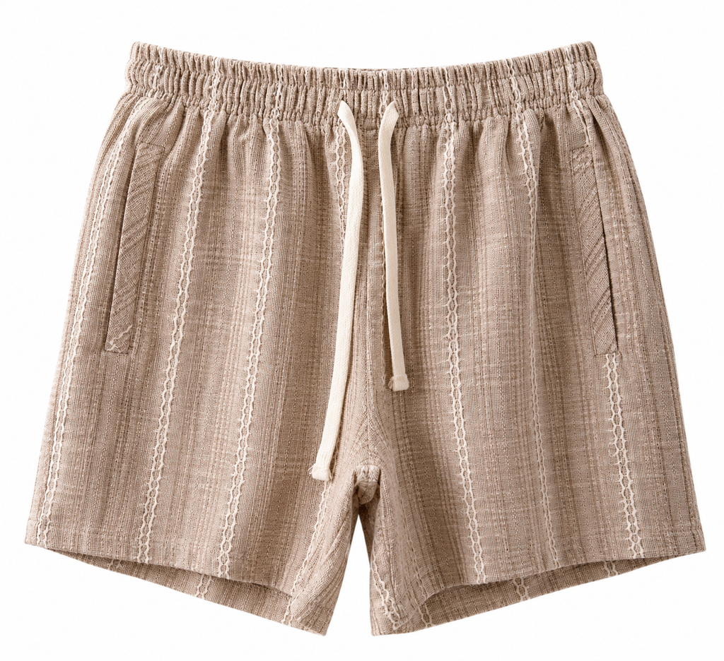 Jake Cotton Shorts Sand 4015