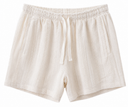 Jake Cotton Short in White 4015