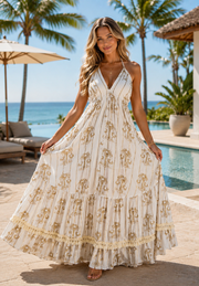 Piper Palm Boho Dress
