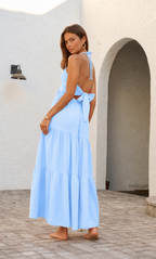 Mosley Dress in Sky 49090