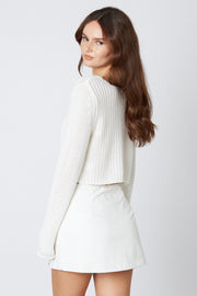 Lacey Faux Leather Mini Skirt