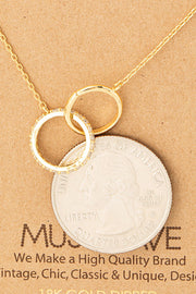 Pave Circle Link Necklace