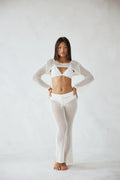 Baja Vacay Pants in Ivory