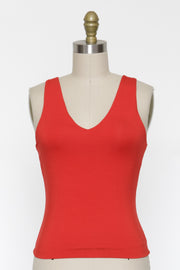 Red Double Knit Tank