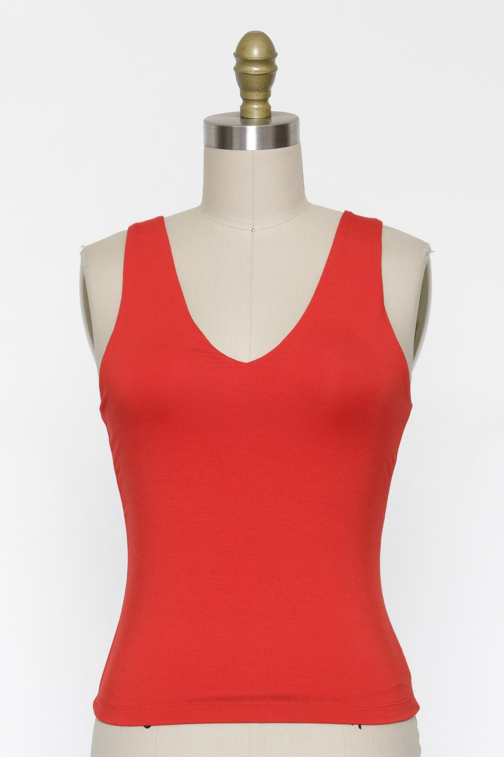 Red Double Knit Tank
