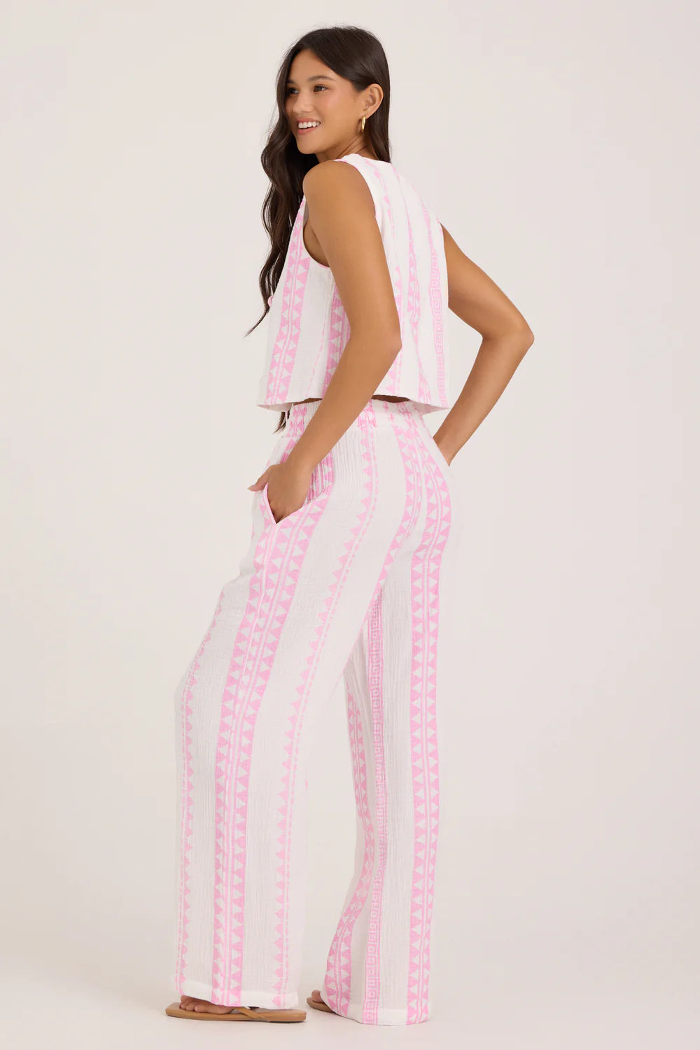 Carley Tribal Pant in Pink