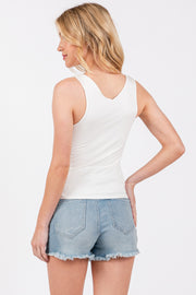 Bobbi White Tank in White