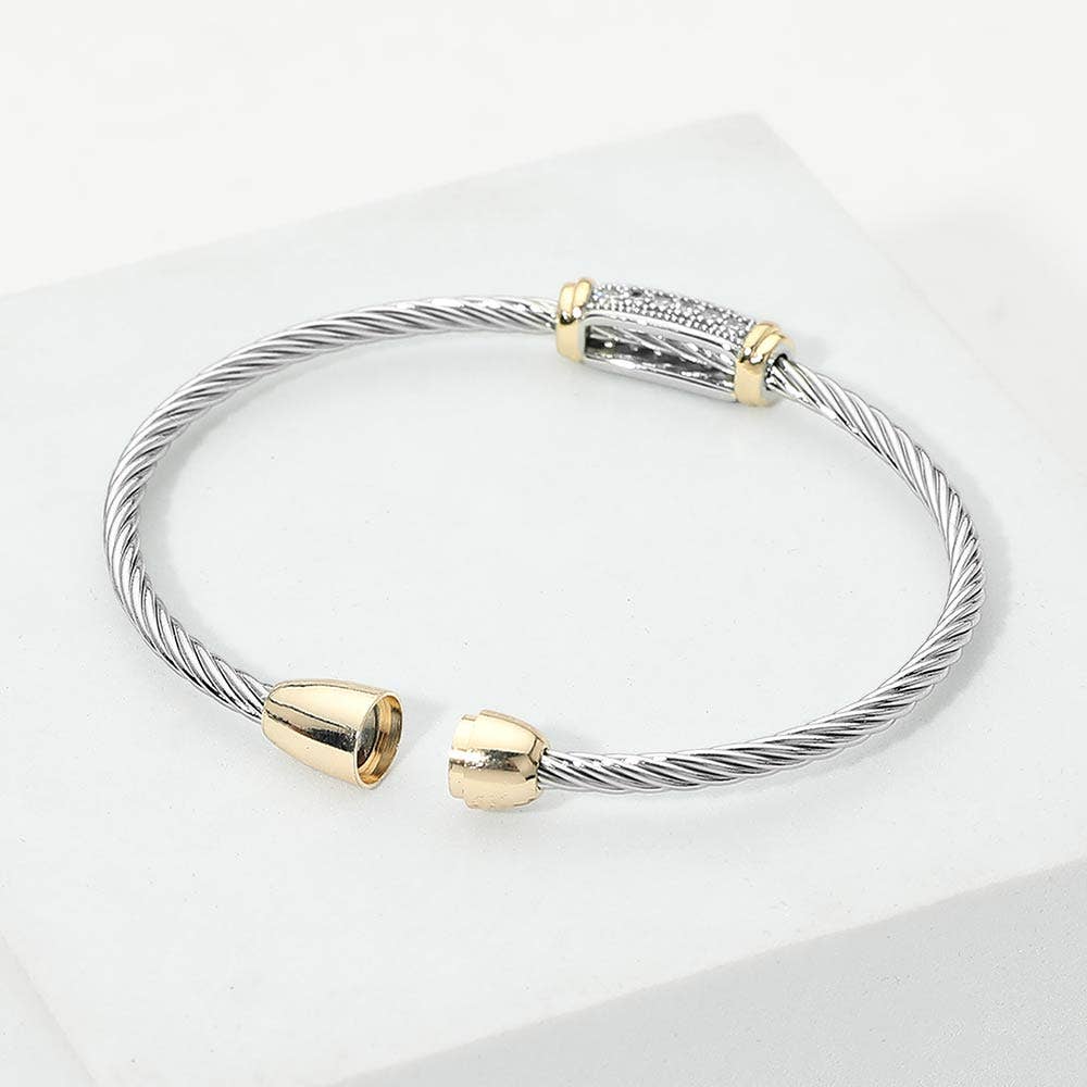 14K Gold Plated CZ Bracelet
