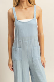 Capri Jumpsuit in Aqua