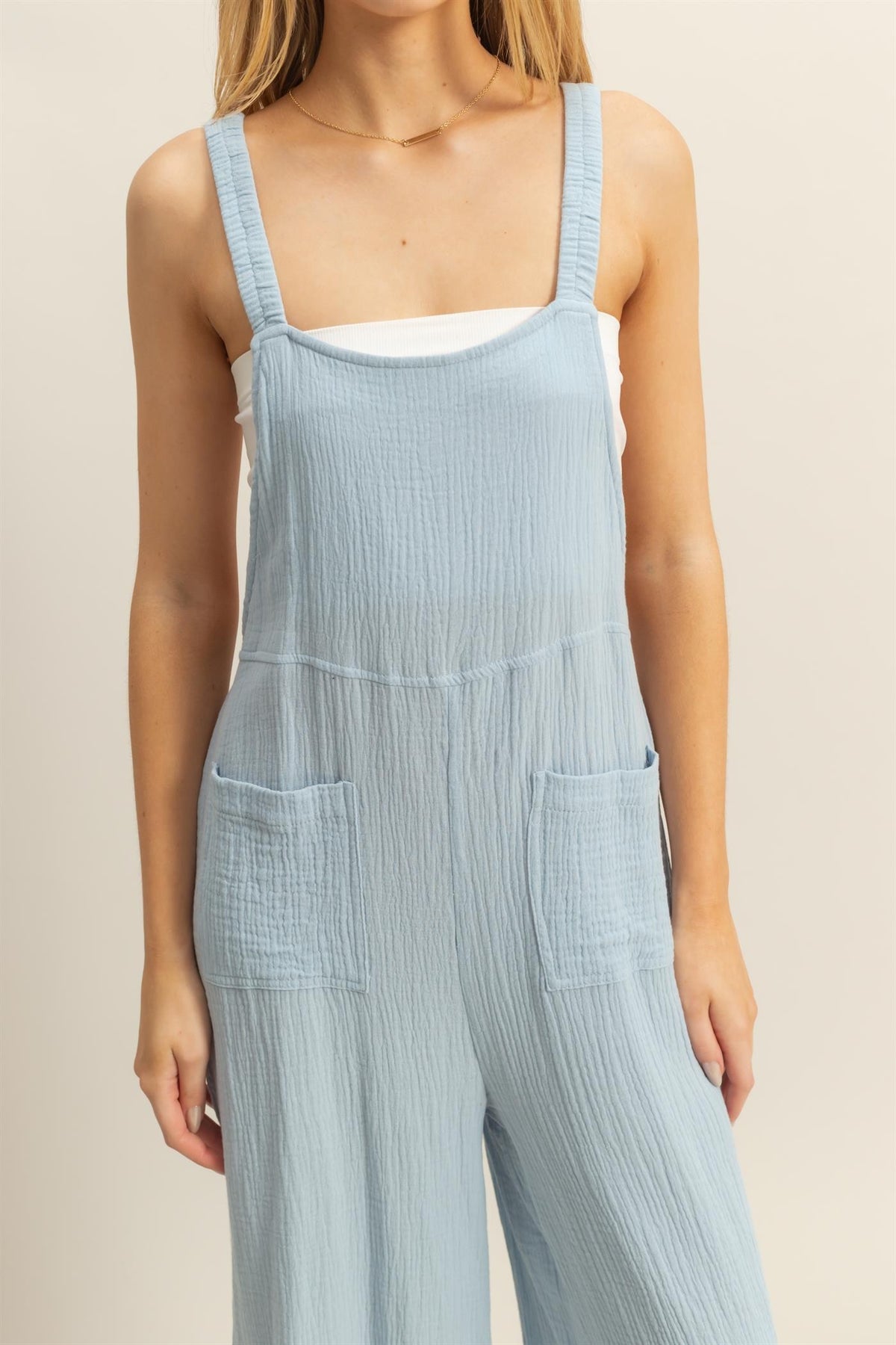 Capri Jumpsuit in Aqua