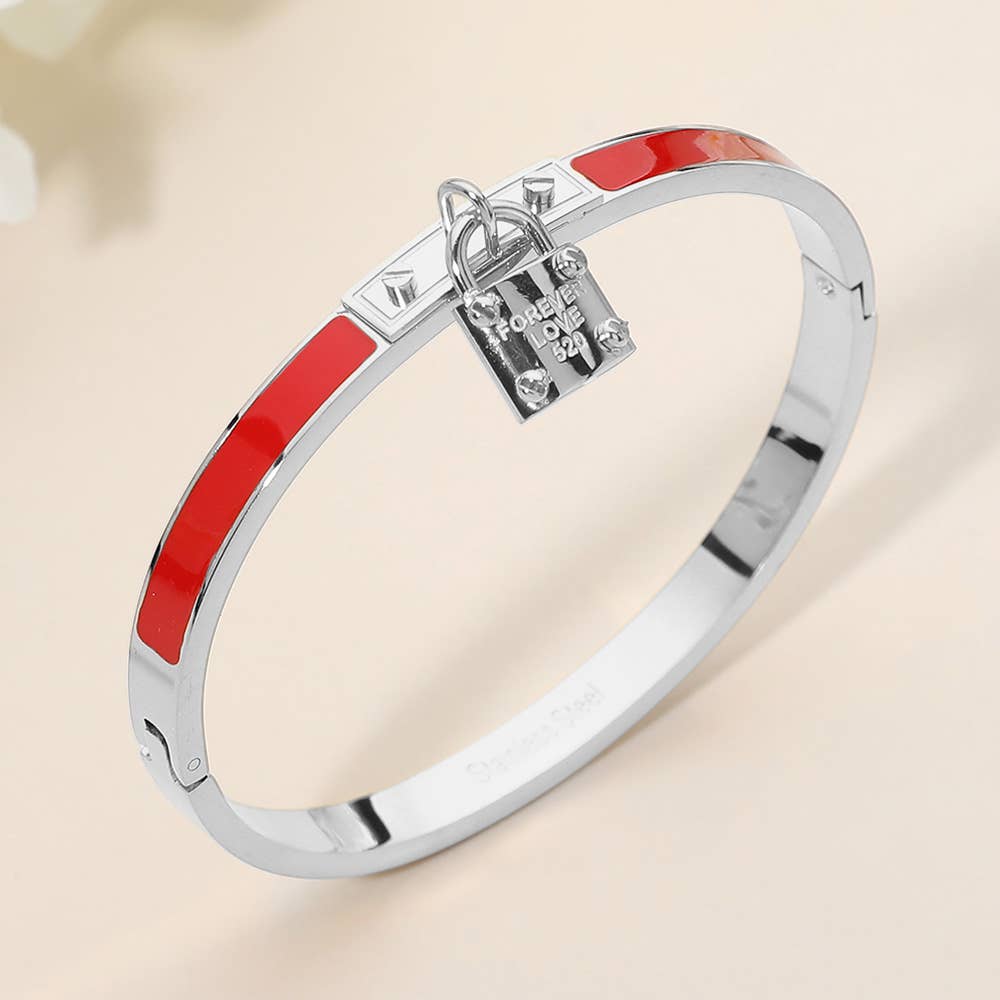 Stainless Steel Lock Bracelet