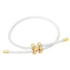 H Monogram Charm Bracelet