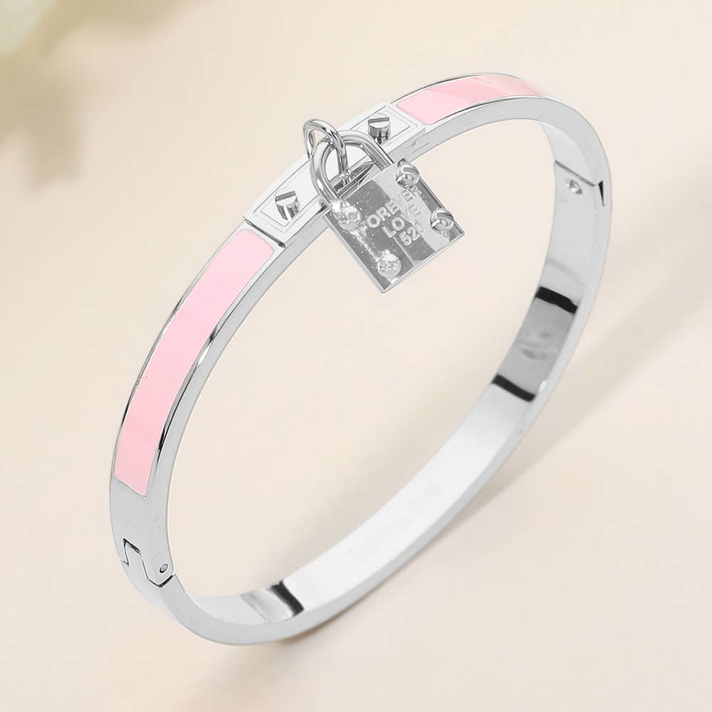 Stainless Steel Lock Bracelet