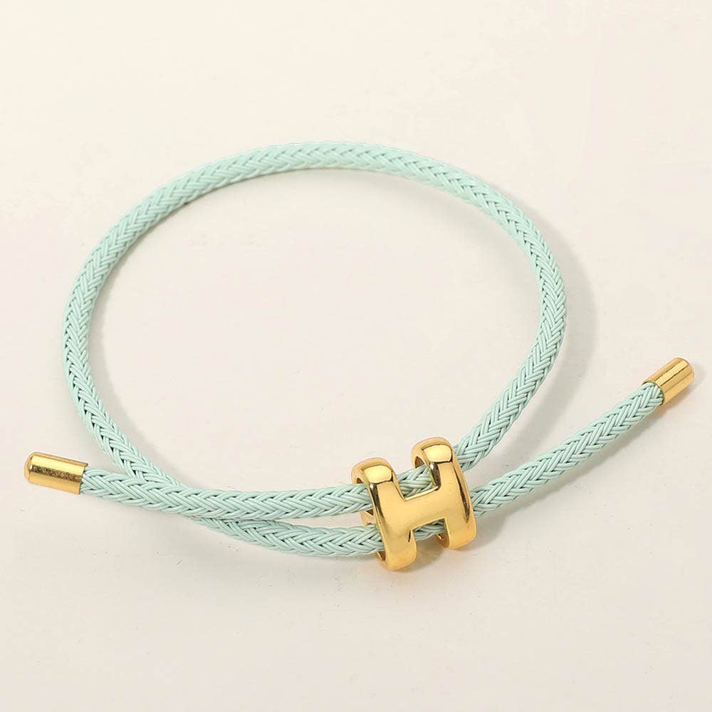 H Monogram Charm Bracelet