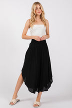 Janie Flowy Skirt in Black