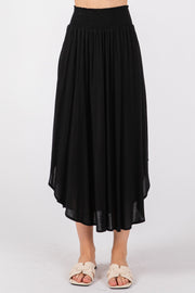 Janie Flowy Skirt in Black