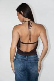 Jada Snap Top- Brown