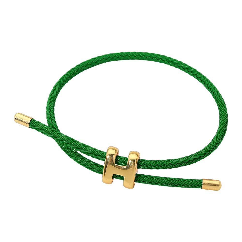 H Monogram Charm Bracelet