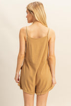 Alli Romper Overall in Camel