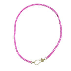 Pink Candy Curb Necklace