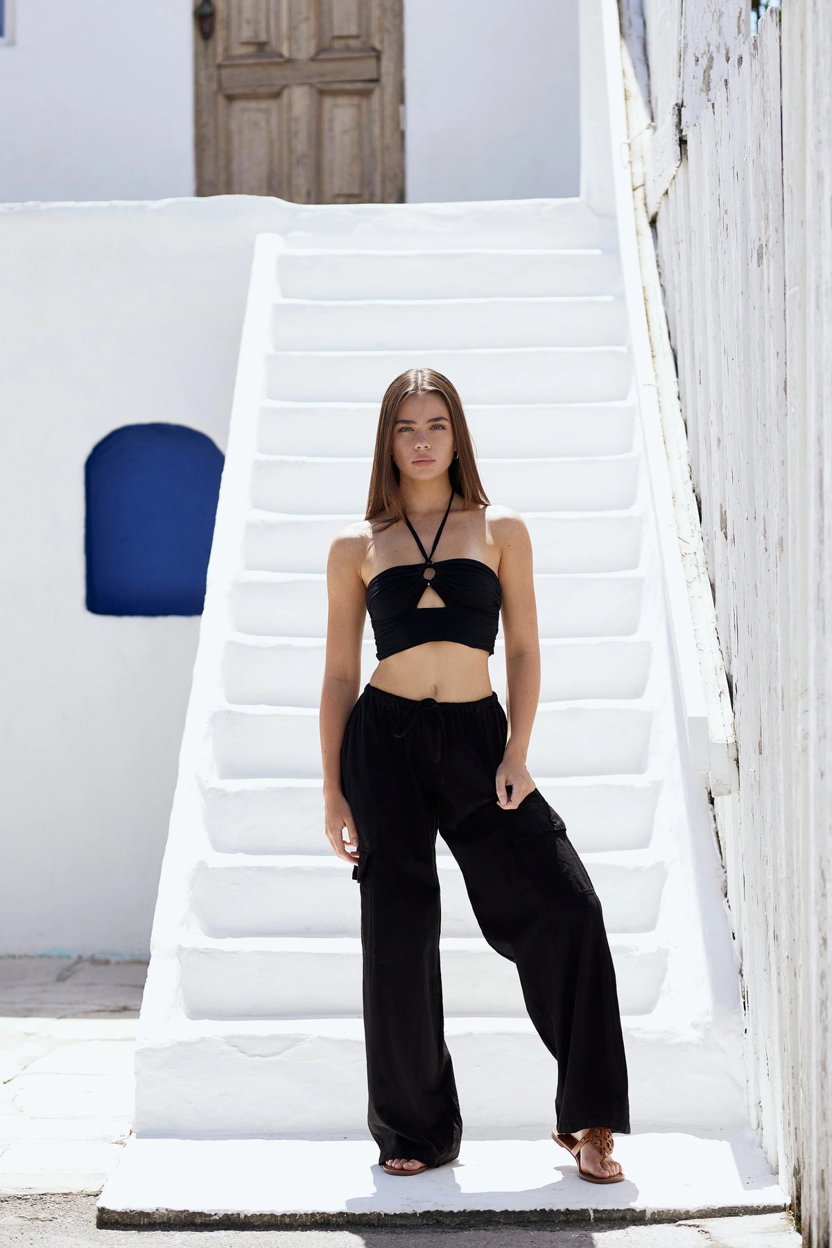 Destiny Cargo Pants in Black