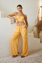 Destiny Cargo Pants in Tangerine