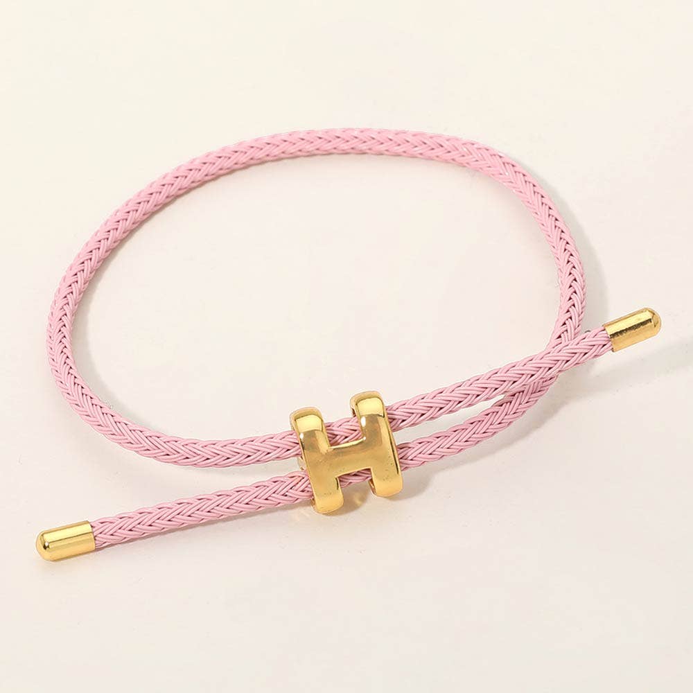 H Monogram Charm Bracelet