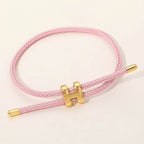 H Monogram Charm Bracelet