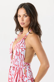 Cami Maxi in Red/One Size
