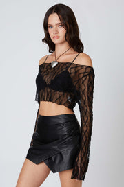 Posh Faux Leather Skort