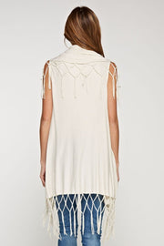 Presley Sweater Vest- Ivory