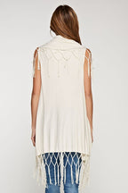 Presley Sweater Vest- Ivory