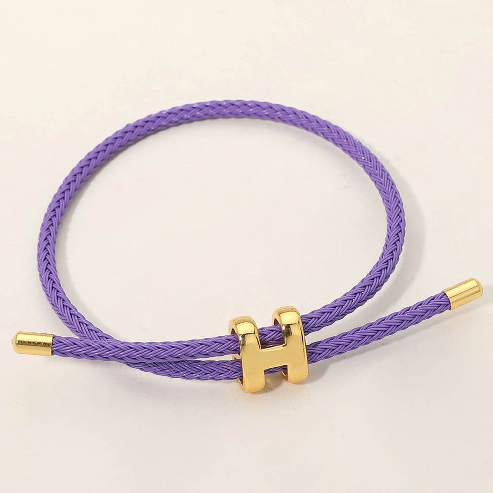 H Monogram Charm Bracelet