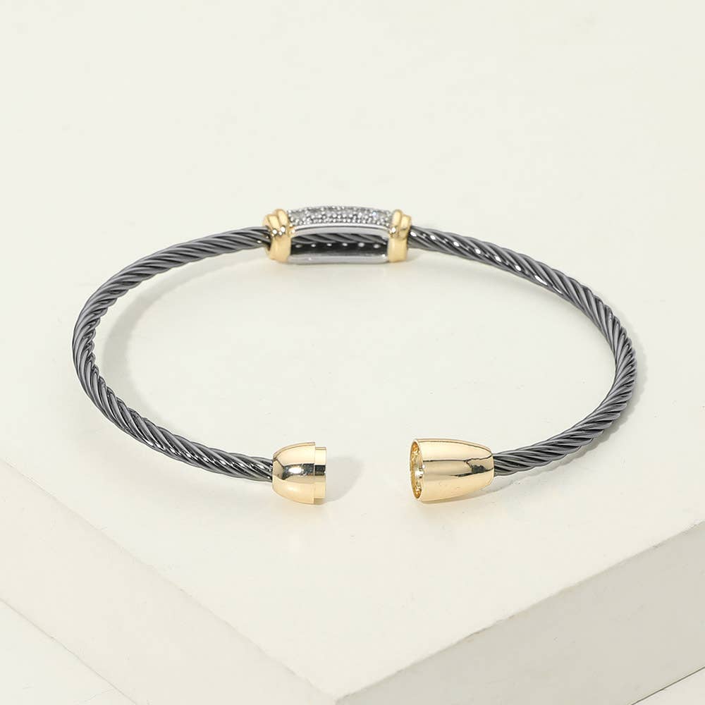 14K Gold Plated CZ Bracelet