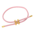 H Monogram Charm Bracelet