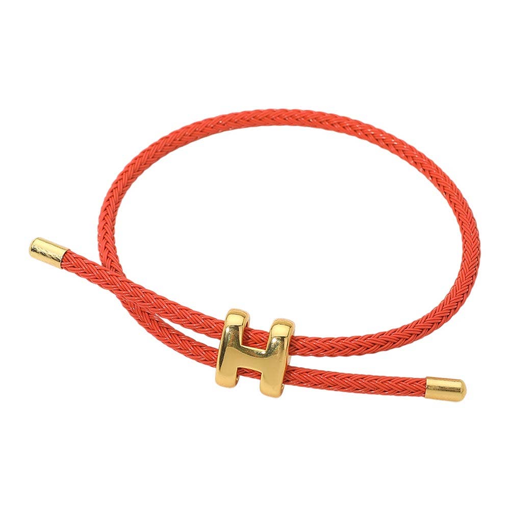 H Monogram Charm Bracelet
