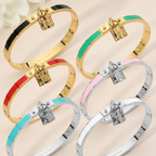 Stainless Steel Lock Bracelet
