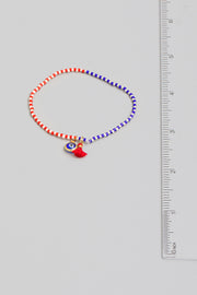 Evil Eye Tassel Bracelet